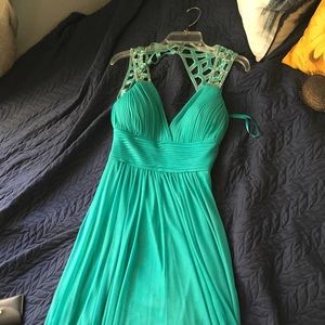 Turquoise prom dress